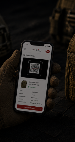 Digitally connects physical kits, responders, supervisors, and locations